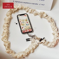IWALK IWALK Fashionable Pleated Mobile Phone Lanyard ins Ladies All-Match Portable Outdoor Shopping 