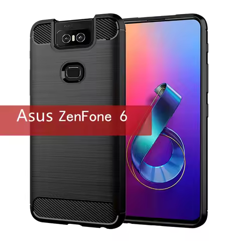 For Asus Zenfone 6 Case Shockproof Back Cover For zenfone 6z Soft Phone Cases for ASUS zs630kl Carbo