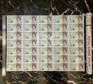 Uang 5 Poundsterling Uncut 1997 Peringatan Hong Kong England Banknote