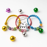 Prusik Name Necklace | Custom Name Prusik Cat Necklace | Name cat necklace | Cute Color Bead Letters