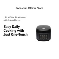 Panasonic Fuzzy Logic 1.8L Micom Rice Cooker with 1.2mm Binchotan Coated Non-stick Inner Pot SR-DA182KSH