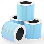 4 Pack DH-JHD07 Air Filter Replacement | Compatible with VOOPNU DH-JHD07 Purifier | 4-Layer Filtrati