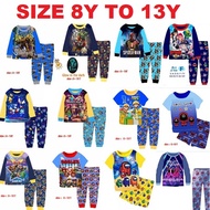 Children Kid boy pj pajama pyjama night wear 8 yrs old to 13yrs old