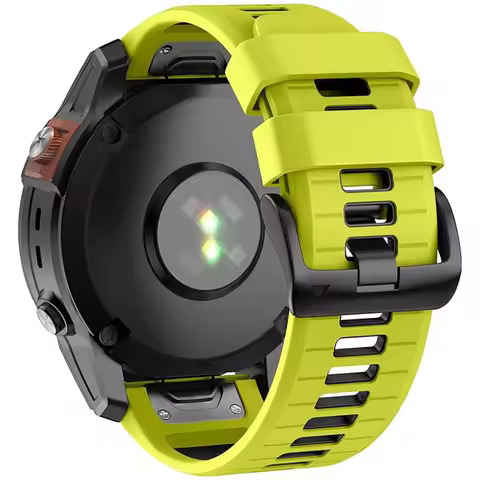 1 Pcs 22mm or 26mm Width Soft Silicone Watch Strap For Garmin Fenix 8 E 7 7X Pro 6 6X 5 5X Plus Quic