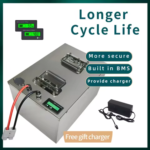 AA# BMS 72V 50Ah 60AH 80AH 100AH 120AH 150Ah 200AH LifePo4 Lithium Battery, Golf Cart, Electric Vehi