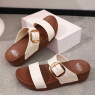 New Two Strap Flat Slippers For Women Sandal Perempuan