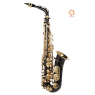 [topinone] ammoon Eb Alto Saxophone Brass Lacquered Gold E Flat Sax 82Z Key Type Woodwind Instrument