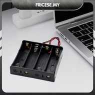 [Fricese.my] 1 2 3 4 Slot 18650 Battery Storage Box Case Plastic Black for 18650 3.7V Battery