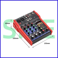 ◳ ☇◑ Mini Mixer G4B Professional Audio Mixer4 na channel na built-in na bluetooth playback na kotse