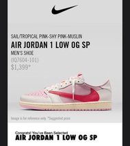 Nike Air Jordan 1 Low OG SP 男裝鞋