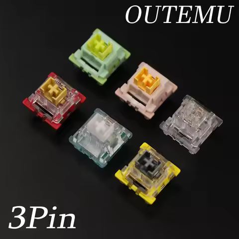 Outemu Switches Mechanical Keyboard Switch 3Pin Silent Clicky Linear Tactile Similar Holy Panda Swit