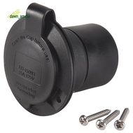 15 Amp Flanged Shore Power Outlet 125 Volt NEMA 5-15R Receptacle, 2 Pole 3 Wire Socket for Straight 