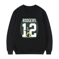 Aaron Rodgers Crewneck Sweater In Cotton Fleece | Size M L XL XXL | Just ORDER Immediately
