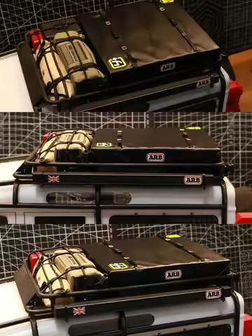 TBSCRC Handmade Simulated Roof Luggage Tent Bag Decorate for 1/8 1/10 RC Crawler Car Traxxas TRX4 De