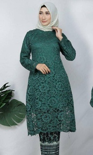 Atasan kebaya brokat tunik modern/atasan kebaya pesta/kebaya keluarga/kebaya wanita/kebaya hijab/keb