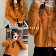 myhunnybear 🌷พร้อมส่ง🌷 เสื้อคลุม ไหมพรม คาร์ดิแกน วินเทจ กระดุมเพชร ( vintage knitted cardigan )