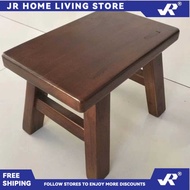 JR Spot goodsSolid Wood Small Bench Home Square Stool Children's Stool Kindergarten Adult Wooden Sto
