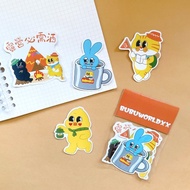 Bubuworld露營系列大貼紙包 防水貼紙包