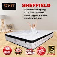 SOVN (United Kingdom) Sheffield Luxury 5 zone Individual Pocket Spring Mattress