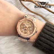 *Ready Stock*ORIGINAL Balmer 5108M-RG-8 Rose Gold Stainless Steel Sapphire Glass Water Resistant Ladies Watch