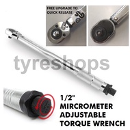 Micrometer Adjustable Torque Wrench 1/2" Sq. Dr. (28-210 N-m or 2.9-21.4 KGS-M)