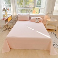 【Super low price】100%Organic Washed Cotton Bed Sheet 3Pcs Basic Percale Weave Soft Breathable Eco-Fr