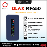 OLAX MF650 5G MOD Pocket Wifi with wifi 6 + bypass hotspot data + color screen display
