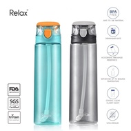 900ML Relax Tritan BPA Free Push Button Lid Water Bottle - D7809