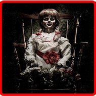 Halloween Annabelle cosplay costume for children, adult cosplay, ghost doll dress, wig set