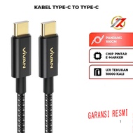 VIVAN VOR240W Black 240W Cable Type C to Type C Fast Charging | CHARGE CABLE |