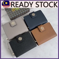 Authentic Tory Burch Women's New Leather Short Wallet Half-fold Wallet Coin Purse Card Holder