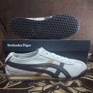 0NITSUKA TIGER Mexico 66 brown gold shoes (leather)