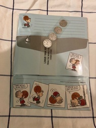 snoopy linus 信封信紙