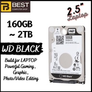2.5" WD BLACK HDD - HIGH PERFORMANCE HARD DISK ( BLACK ) 500GB / 7200RPM - HIGH-END GAMING / LAPTOP /  SATA 2.5"