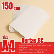 Brief Card Paper (BC) 150gsm A4/ Invitation Paper