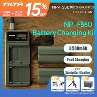 TILTA NP-F550 Battery Charger for Sony F770 F970 DSLR Camera Fast Charging Case Portable NPF550 Batt