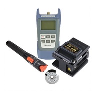 COMBO NORMAL OPTICAL POWER METER + FC-60S OPTICAL CUTTING KNIFE + 10KM OPTICAL PEN WITH FREE CUTTING