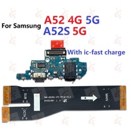 With ic Usb Charge Board For Samsung Galaxy A52 A52S 5G Charger USB Charging Port Board Dock Plug So