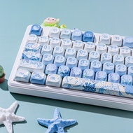The Underwater World Keycaps Imitation Ceramic Mirror Style Keycap MOA Profile PBT DYE-SUB for Custo