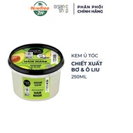 Kem Ủ Tóc Organic Shop Chuyên Sâu Từ Bơ Và Ô Liu 250ml Repairing Hair Mask For Damaged Hair Avocado &amp; Olive