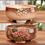 【 Ready Stock]creative ceramic succulent Pot [现货】大口陶瓷花盆
