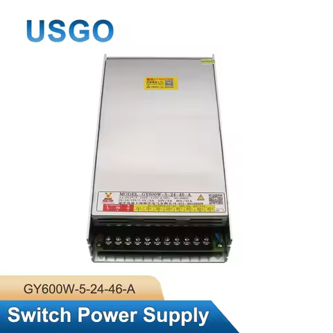 USGO Guanyang GY600W-5-24-46-A Switching Power Supply DC 5V 3A 24V 3A 46V 11A for CNC Laser Engravin
