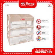 NFJ Davina 3-tier shelf - Multifunctional 3-drawer cosmetic shelf / 3-tier cosmetic shelf / cosmetic