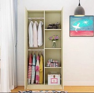 （訂貨價 $950）80cm寬(160cm/180cm高) 簡易實木衣櫃 衣帽架 收納櫃 Closet Wardrobe