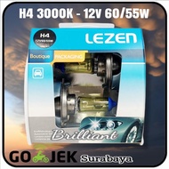 Xenon H4 Halogen Bulb - Yellow and Blue Glass - Set Price