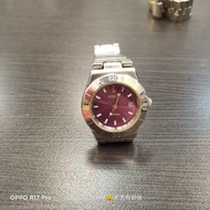 二手 品牌 NOBEL諾貝爾 圓形紫底 手錶 老錶