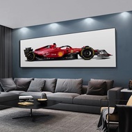 Super Formula F1-75 Sainz Racing Wallpaper Painting Leclerc Race Car Poster, Print Red Team Smile Ca