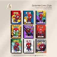 Spiderman Comic Style STAPLED Notebook | Customizable Name & Subject | A5 School Notebook