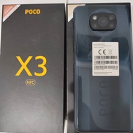 Xiaomi Poco X3 NFC 8/128Gb second like new (GRADE A) fullset ori - Hitam