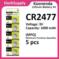 [MOQ 5pcs] Koonenda CR2477 Lithium 3V Button Battery 2477 [FAST SHIP OUT]